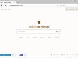 Kickass Torrents portal on the Dark Web