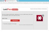 Spoofed LastPass 2FA page