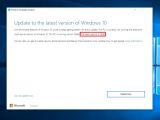 Windows 10 Update Assistant confirming upgrade to version 15063