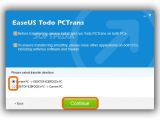 In EaseUS Todo PcTrans, select the transfer direction