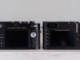 Leica M and Q cameras - back view