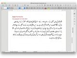The Graphite font Awami Nastaliq used on macOS with the new layout engine
