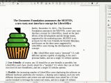 LibreOffice Writer with Sidebar