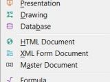 LibreOffice 5.0 menu
