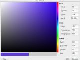 Easily accessible color picker