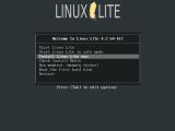 Install Linux Lite from boot menu