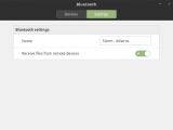 New settings in the Bluetooth panel in Linux Mint 18.2