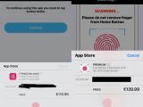 iOS app payment scam screen