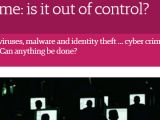 Screenshot of The Guardian's article on cybercrime