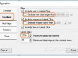 Eliminate text and image size restrictions in ClipClip