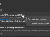 Downloading files in Microsoft Edge