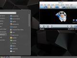 Cinnamon 3.0.5 Desktop with SMPlayer running