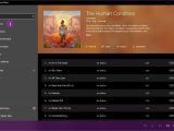 Groove Music with subtle blur effect