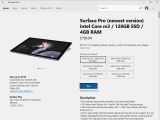 Windows Store showing Surface devices