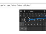 Windows 10 touch keyboard borrowed from Windows Phone