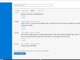 Suggestions posted in the Windows 10 Feedback app