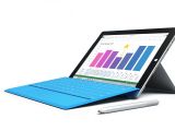 Microsoft Surface 3 (4G LTE) tablet & blue keyboard