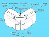 Hinge design patent drawing