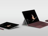 This is the new Microsoft Surface Go with an integrated kickstand