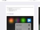 Outlook for iOS with 3D Touch support