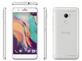 HTC One X10 front and back view of white color option
