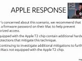 Apple's response