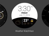Android Wear screenshot: Moto 360 2015 watch face customization