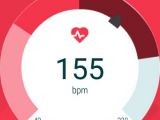 Android Wear screenshot: Moto 360 2015 heart rate info
