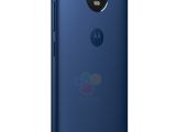 Moto G5 in Sapphire Blue back side view