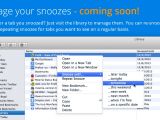The SnoozeTabs administration interface