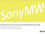 Sony MWC 2016 press invite