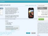 T-Mobile myTouch 4G ordering page