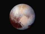 False color image revealing landscapes on Pluto