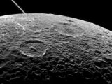 Processed view of Dione's surface