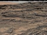 Petrified sand dunes on Mars