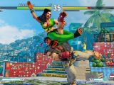 Laura's acrobatic moves in Street Fighter V