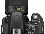 Nikon D3300 (black) top view