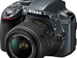 Nikon D3300 (grey) angle view