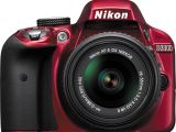 Nikon D3300 (red) front view