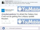 Bad news for Galaxy Ace 4 owners in the UK