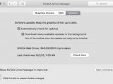 NVIDIA Driver Manager on OS X