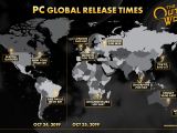 The Outer Worlds PC global release times