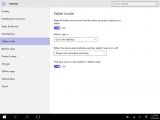 Windows 10 tablet mode options