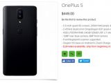 OnePlus 5 listing on OppoMart