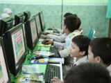 Indonesian children using Linux