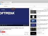 In Opera, click the button that appears on the center of the upper part of a YouTube video to pop it out