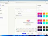 The browser features a versatile theme customizer
