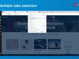 Multiple tabs selection