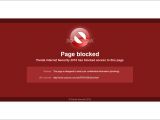 Panda Internet Security 2016: Phishing page blocked by safe browsing