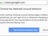 Chrome Cleanup Tool security warning